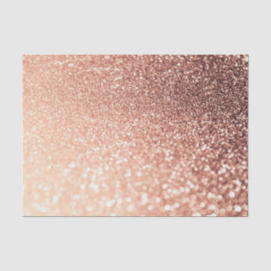 Träumerischer Rosen-GoldGlitzer - Pfirsich Seidenpapier