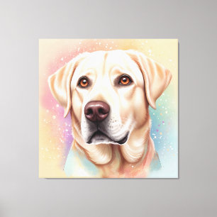 Träumerisches Labrador Retriever Magisches Porträt Leinwanddruck