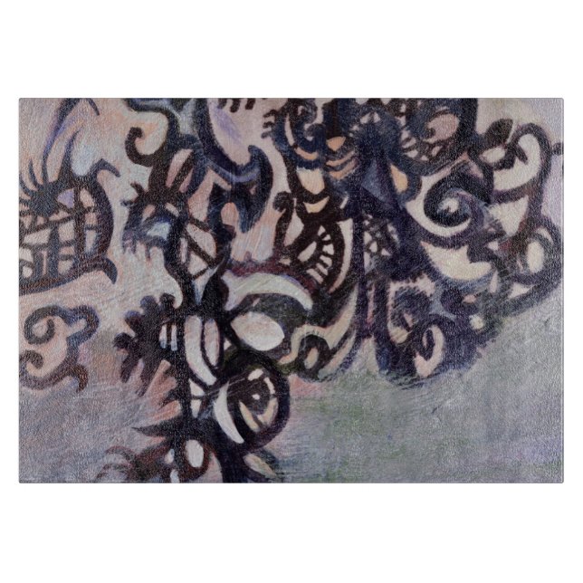 träumerisches Muster-Schneidebrett Schneidebrett (Vorderseite)