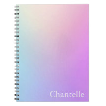 Träumerisches Pastell-Ästhetik-Spiralnotizbuch