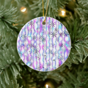 Träumerisches Sternenexplosions-Wellenmuster Keramik Ornament