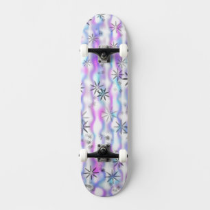 Träumerisches Sternenexplosions-Wellenmuster Skateboard