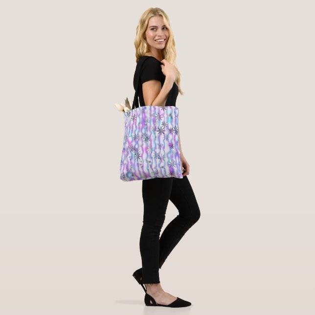 Träumerisches Sternenexplosions-Wellenmuster Tasche (Am Model)