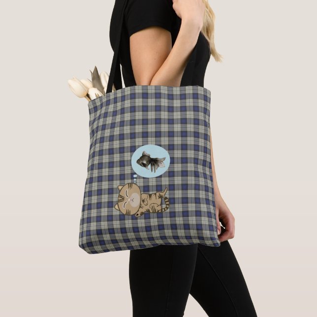 Träumerkatze Tasche (Von Nahem)