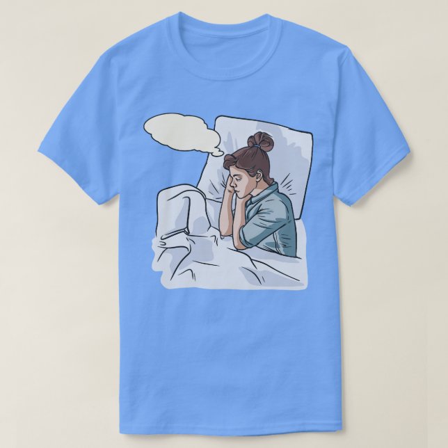 Träumerträumende Frauen träumen Träume schlafen T-Shirt (Design vorne)