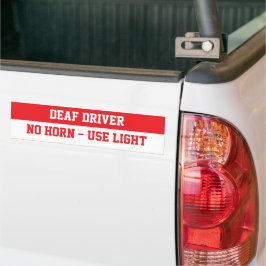 Traumfahrer, kein Hupen Licht verwenden Autoaufkleber