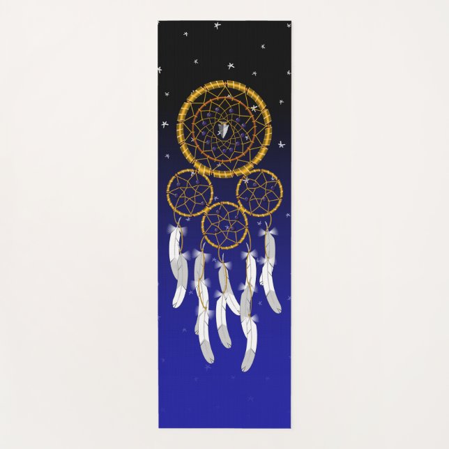 Traumfänger--Lapis Lazuli Yogamatte (Vorderseite)
