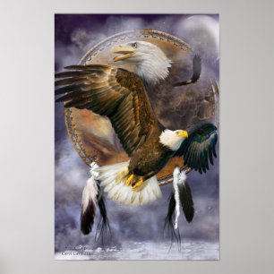 Traumfänger-Reihe - Geist-Eagleplakat/-druck Poster