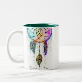 Traumfänger-Tasse Zweifarbige Tasse