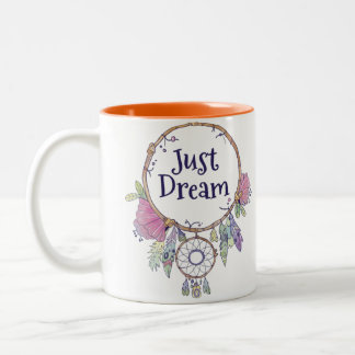 Traumfänger-Tasse Zweifarbige Tasse