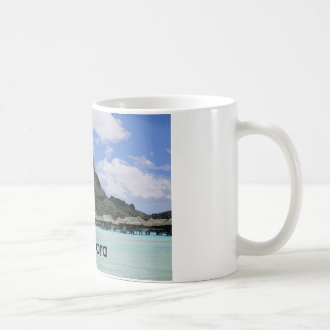 Traumferien Bora Bora Tahiti Atoll-Bildung Kaffeetasse (Rechts)