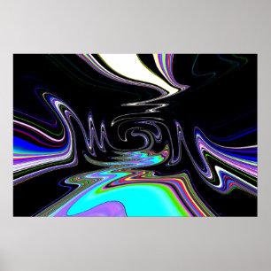 Traumfluss-abstraktes Plakat