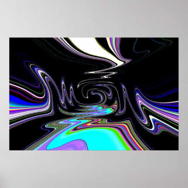 Traumfluss-abstraktes Plakat (Vorne)