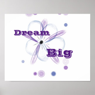 Traumhaft Große Blume Kunst Inspiration Poster