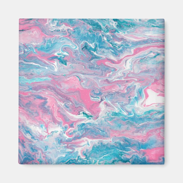 Traumhaft rosa und blauer Himmel Magnet (Vorne)