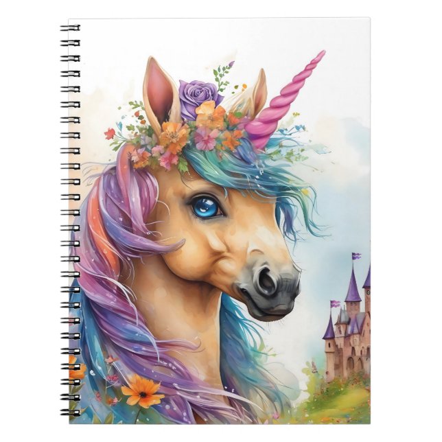 Traumhaft Unicorn Wasserpark California Notizblock (Vorderseite)