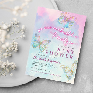 Traumhaft verzauberte Begrüßung Baby Shower Schmet Einladung