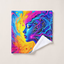 Traumhafte Abstrakte Frau Badhandtuch Set