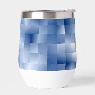 Traumhafte blaue Töne in einem quadratischen Muste