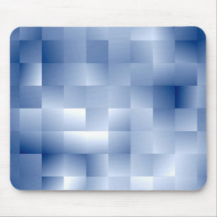 Traumhafte blaue Töne in einem quadratischen Muste Mousepad