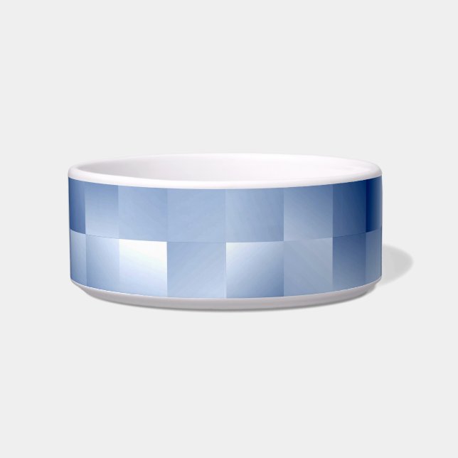 Traumhafte blaue Töne in einem quadratischen Muste Napf (Vorderseite)