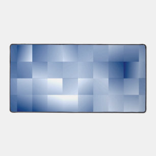 Traumhafte blaue Töne in einem quadratischen Muste Schreibtischunterlage
