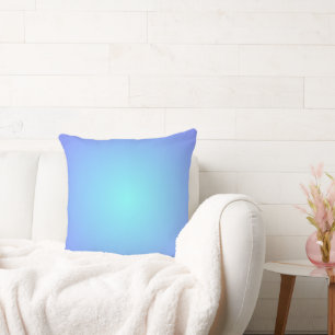 Traumhafte Blaugradient-Aquablau-Töne Kissen