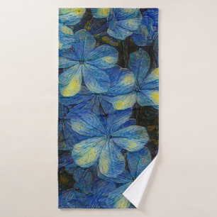 Traumhafte Blume im Vincent Van Gogh Art Stil. Art Badehandtuch