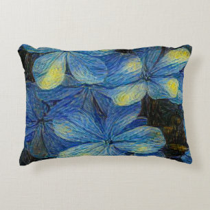 Traumhafte Blume im Vincent Van Gogh Art Stil. Art Dekokissen