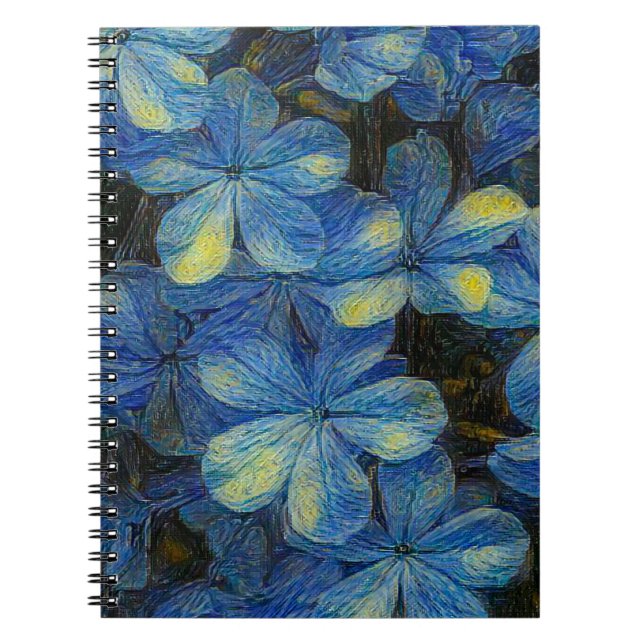 Traumhafte Blume im Vincent Van Gogh Art Stil. Art Notizblock (Vorderseite)