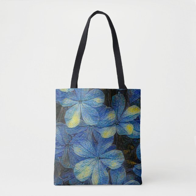 Traumhafte Blume im Vincent Van Gogh Art Stil. Art Tasche (Vorderseite)