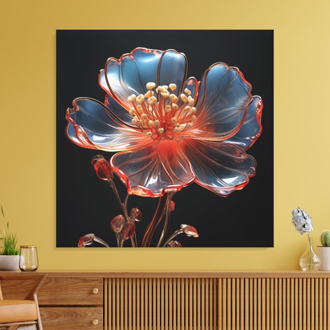 Traumhafte Blume Leinwanddruck (Insitu (Wohnzimmer))