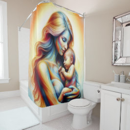 Traumhafte Fantasie der Mutter Mutter Baby Duschvorhang