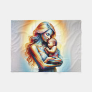 Traumhafte Fantasie der Mutter Mutter Baby Fleecedecke