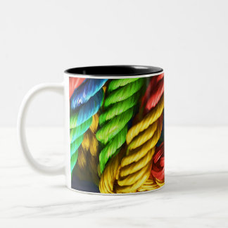 Traumhafte farbenfrohe Tasse