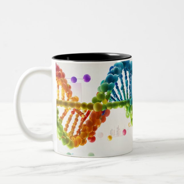 Traumhafte farbenfrohe Tasse (Links)