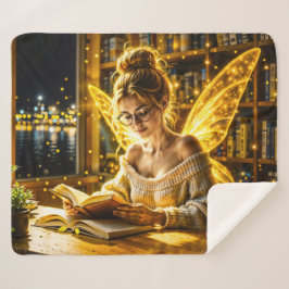 Traumhafte Feenbrille und Bücher Sherpadecke