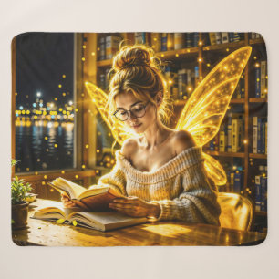 Traumhafte Feenbrille und Bücher Sherpadecke