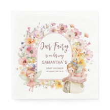 Traumhafte Feenland-Baby-Shower-Party-Servietten