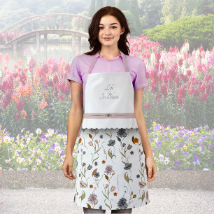 Traumhafte Floral Back- und Kochschürze Schürze