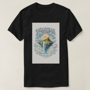 Traumhafte Grafische Schwimmende Insel T-Shirt