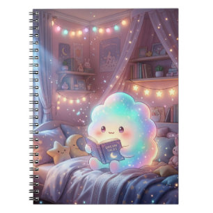 Traumhafte Kawaii-Spiralnotizbuch Notizblock
