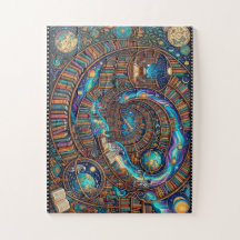 Traumhafte Kosmische Bibliotheks-Puzzle