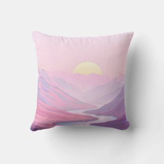 Traumhafte Landschaft in Pastel Hues Kissen