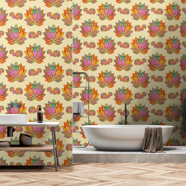 Traumhafte Lotus-Träume Tapete (Badezimmer)