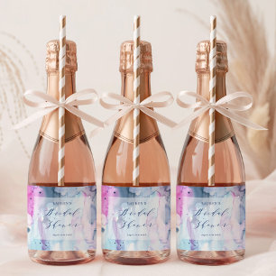 Traumhafte Mini-Weinetiketten für Brautparty im Fr