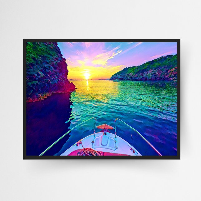 Traumhafte Mittelmeersumer am Meer Poster (Von Creator hochgeladen)