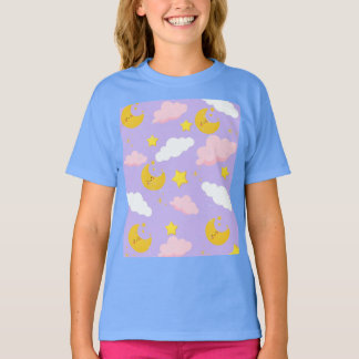 Traumhafte Mondwolken- und Sternennacht-Himmel-T-S T-Shirt