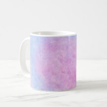 Traumhafte rosa und blaue Aquarellwolken-Kaffeetas
