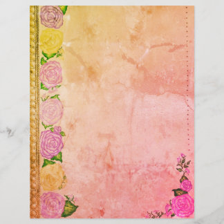 Traumhafte Rose Schreibwaren (Pink/Lila)